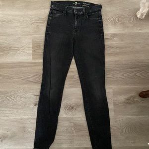 Black 7 for all mankind jeans